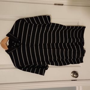 Polo, Vurt, Boys Large.  Black, gray and white.  B-13